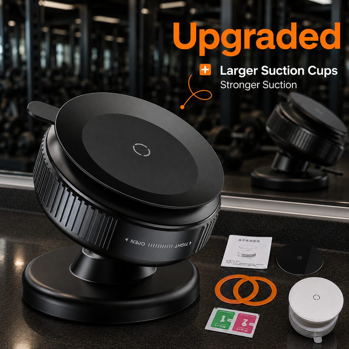 Magno Phone Mount with Vacuum Lock